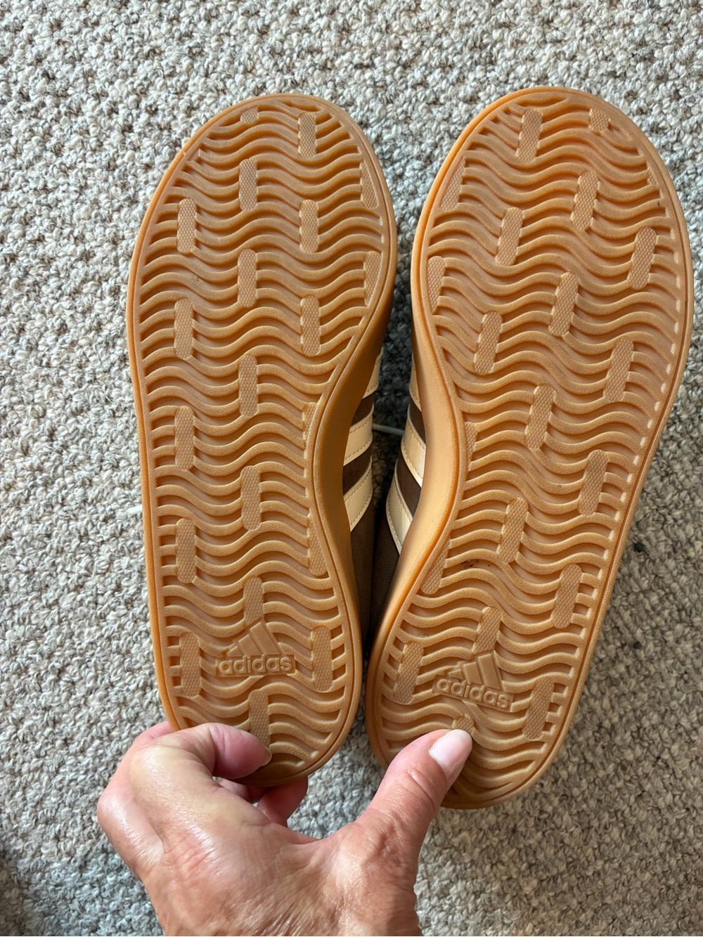 Adidas VL Court 3.0 Brown Suede Gum Sneakers Women’s 7 - Picture 3 of 4